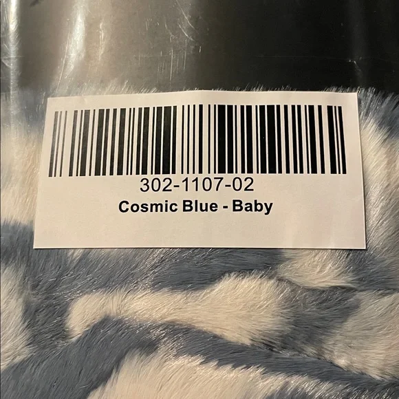 Lola Blankets Cosmic Blue Baby blanket size is 30x36 - Picture 3 of 4